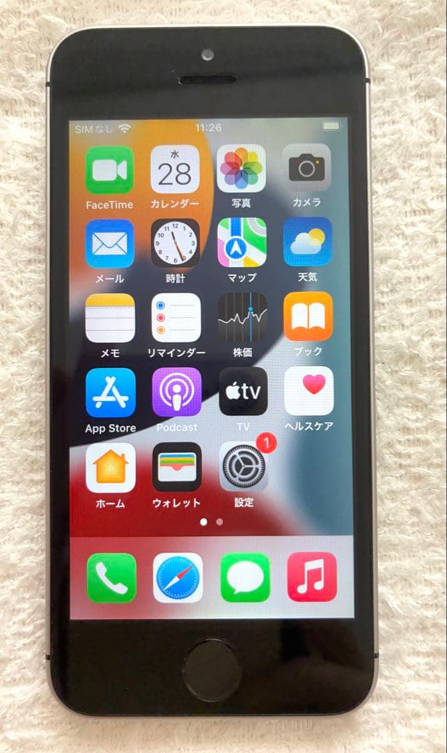 iPhone SE（初代） MP822J/A 32GBスペースグレー+保護ケース