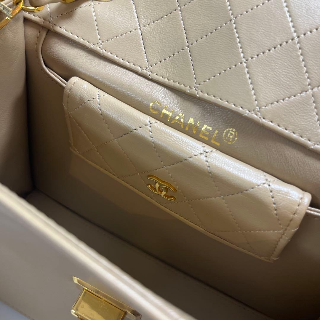 CHANEL チェーンバッグ マトラッセ ベージュ 正規品 ヴィンテージシャネル