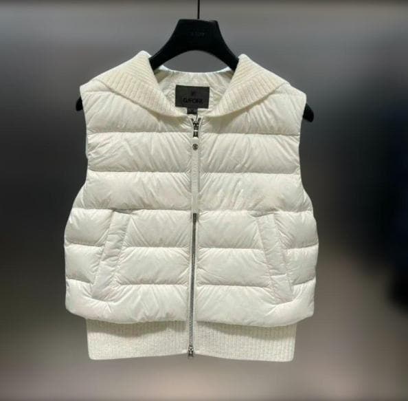 G/FORE ゴルフ レディース ダウン ニット 切替 セーラーカラー 秋冬