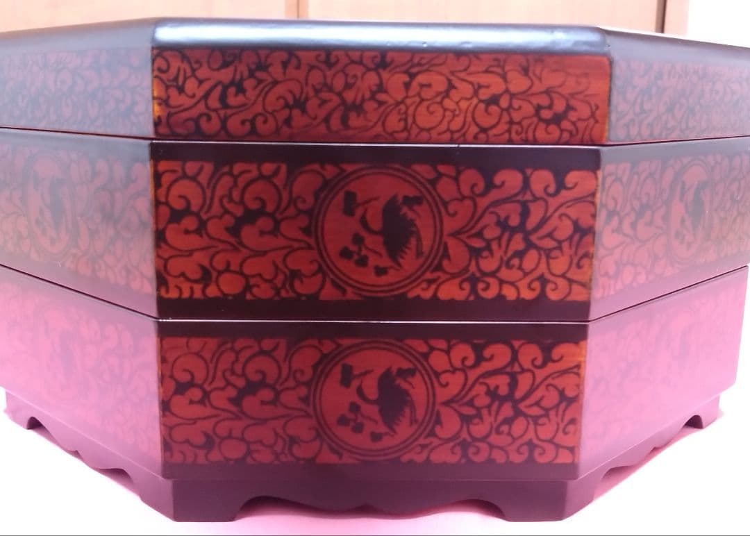 九節板　クジョルパン　八角形　漆器　高級木材　韓国伝統工芸品　美品