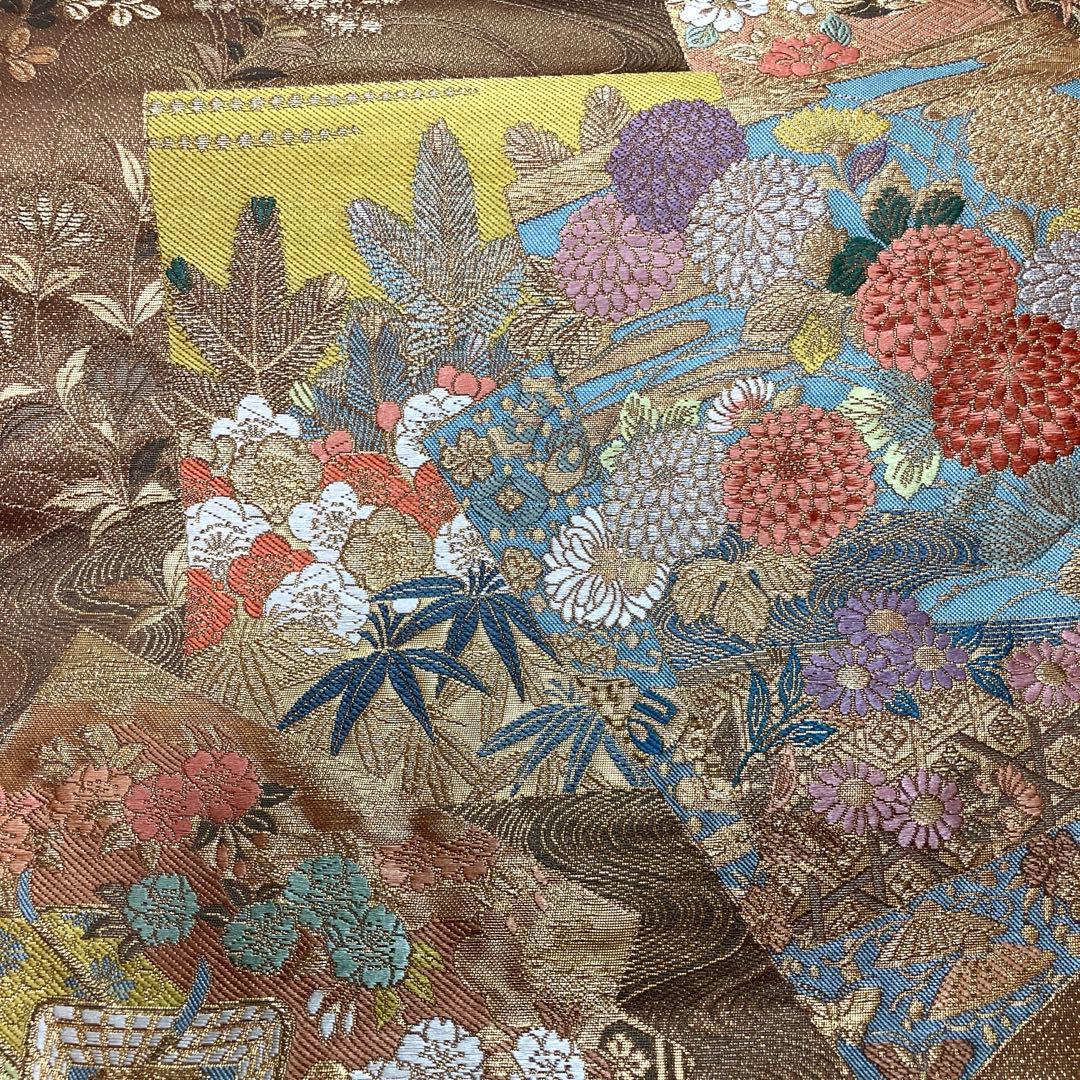 松竹梅柄２点！総柄訪問着&本金箔袋帯