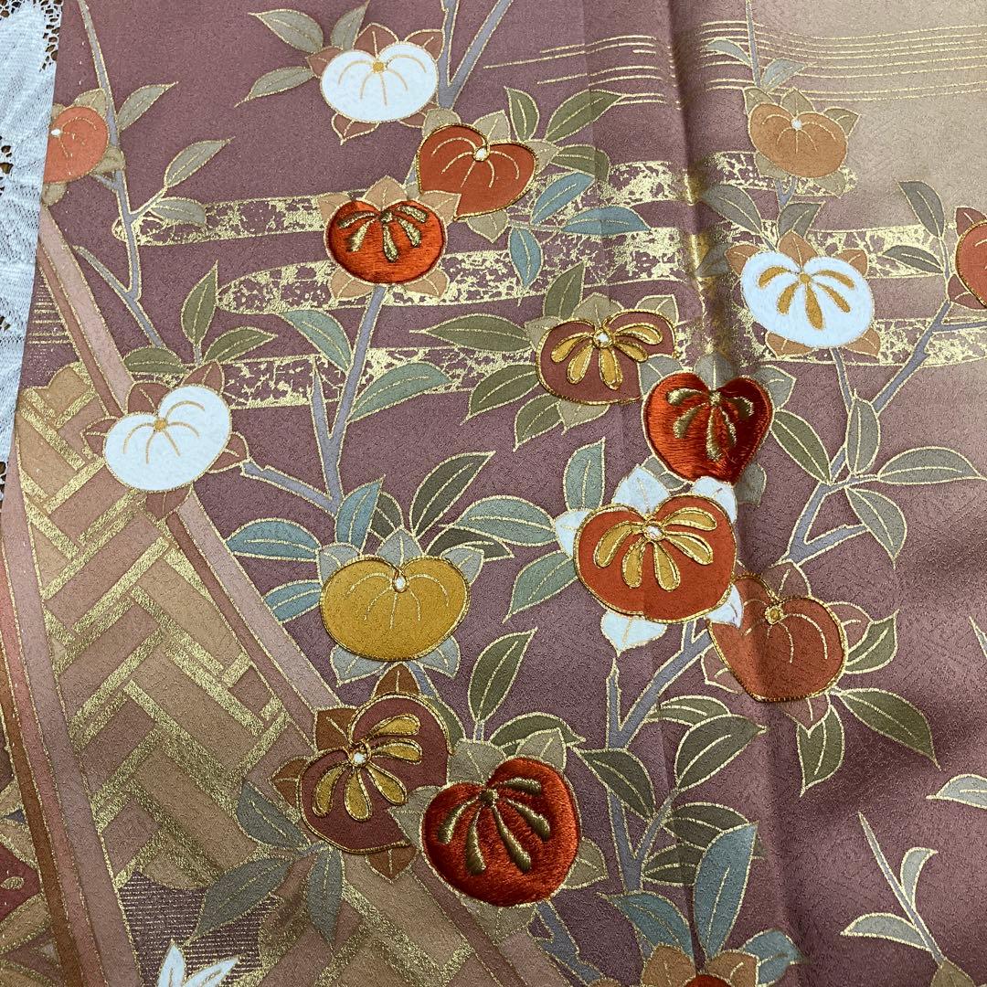 松竹梅柄２点！総柄訪問着&本金箔袋帯
