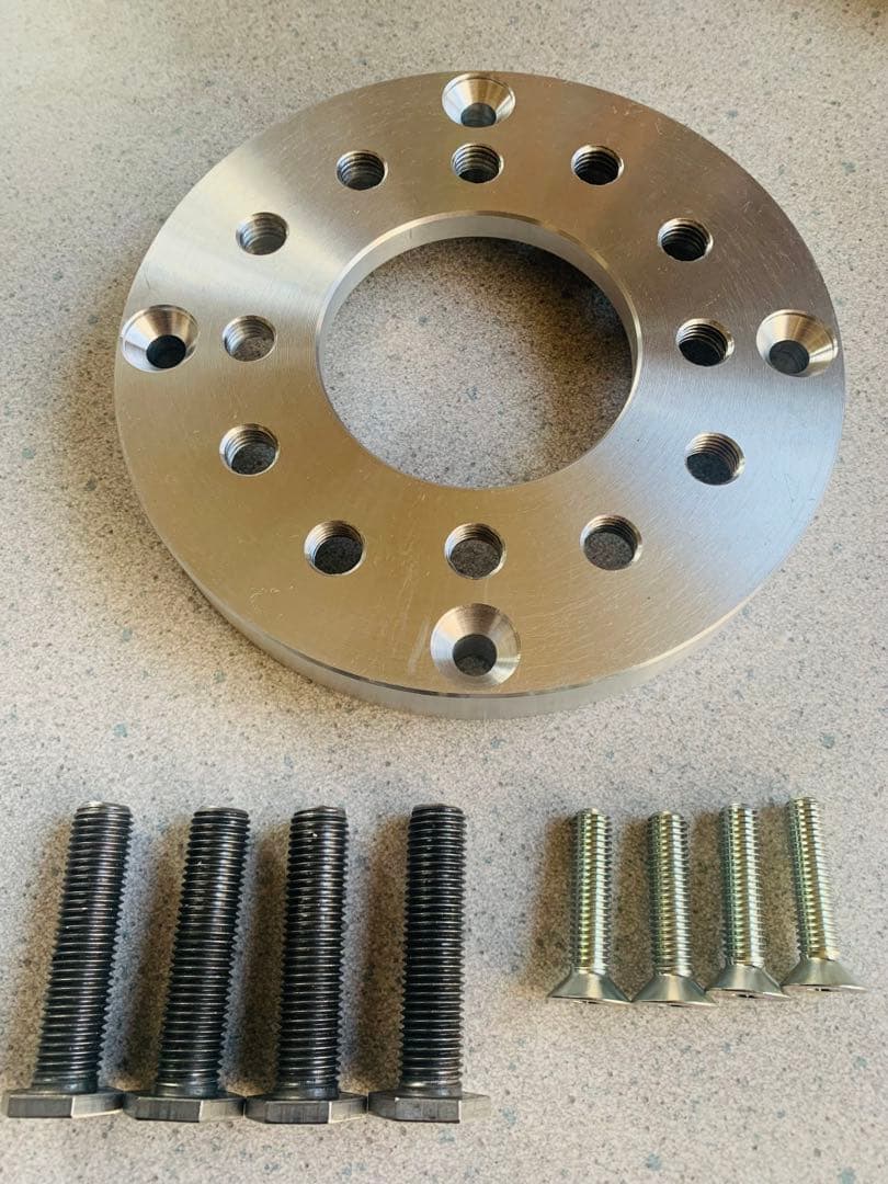 直吊りフレーム+リアハブ変換スペーサー+スパイクフレームキャップ　セット