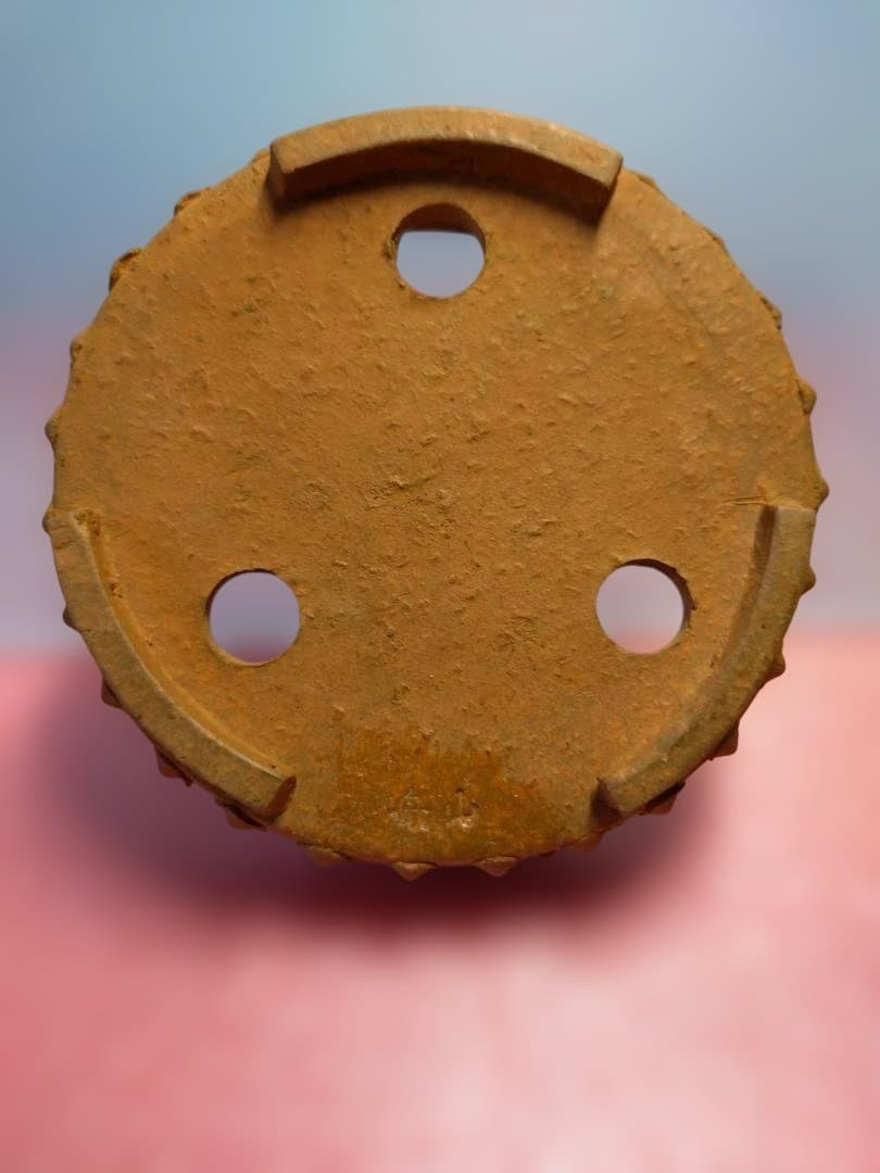 オレンジ色の陶器製盆栽鉢/ 舟山