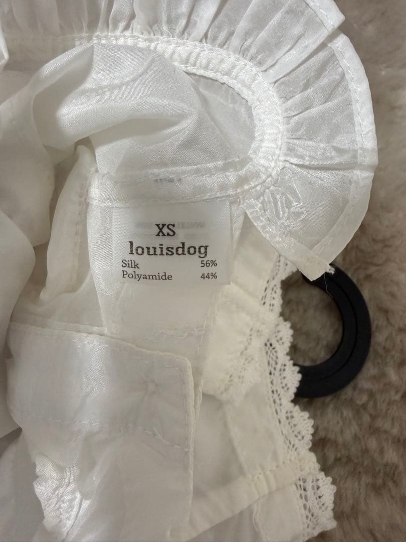 犬服・アクセサリー louisdog White Pearl Blouse