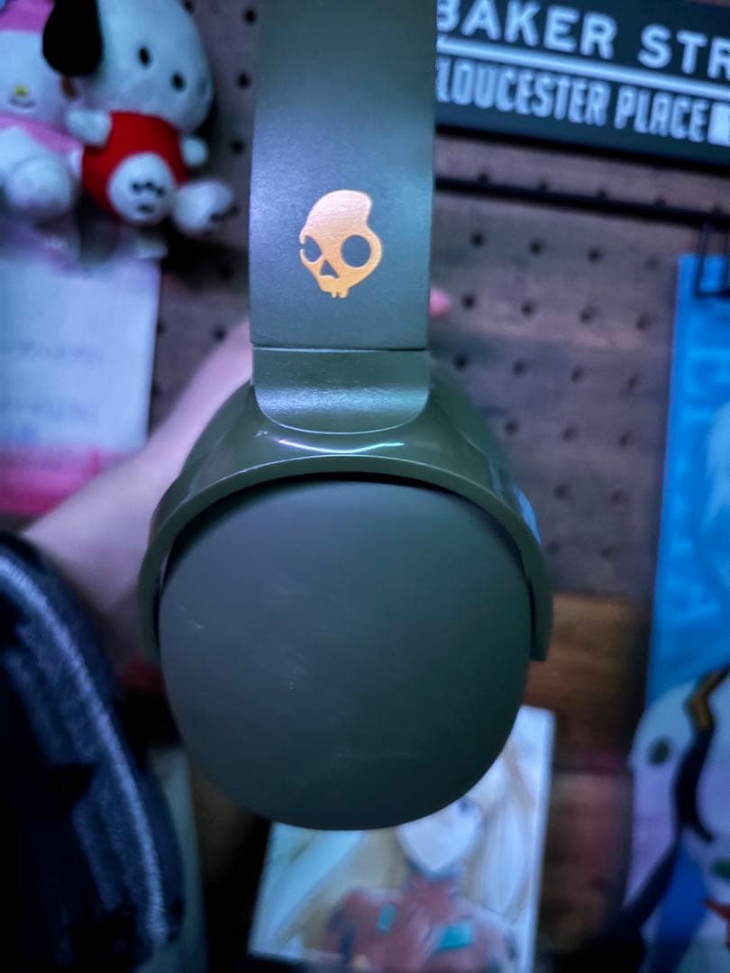 Skullcandy ワイヤレスヘッドホン オリーブグリーン