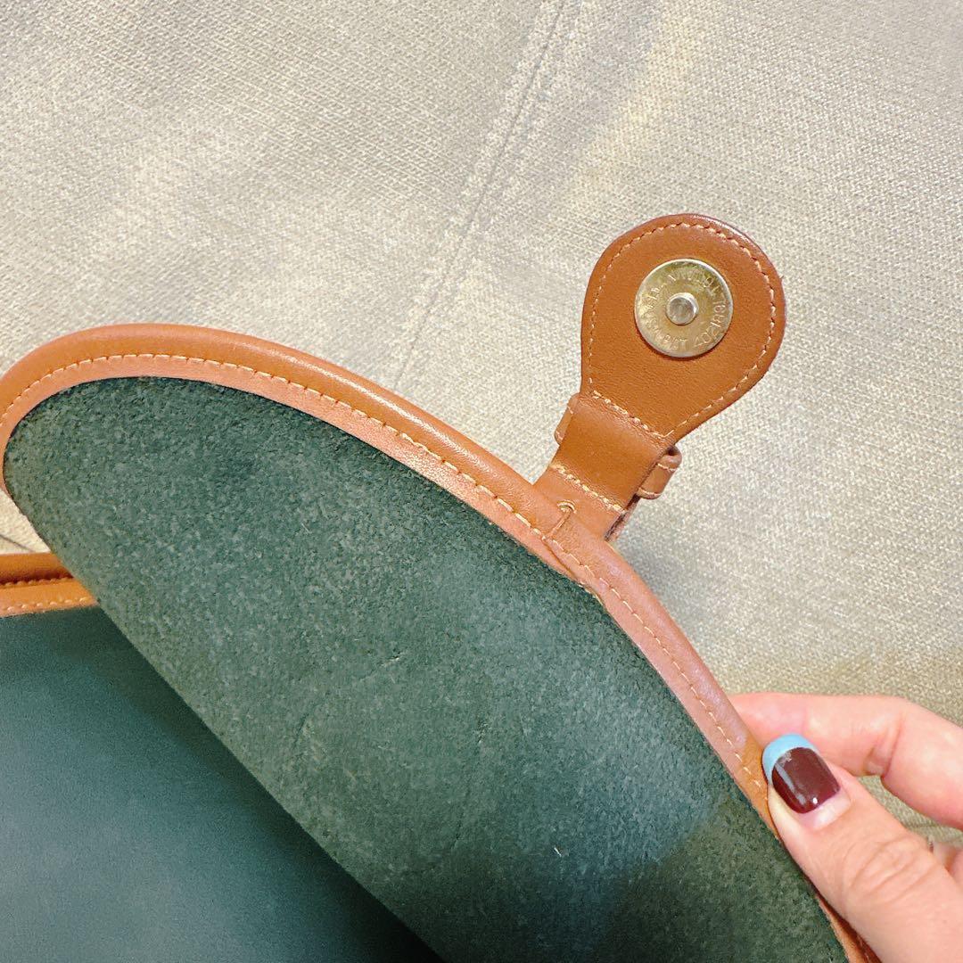 美品!超レア品 オールドコーチ ショルダーバッグ 深緑 OLD COACH