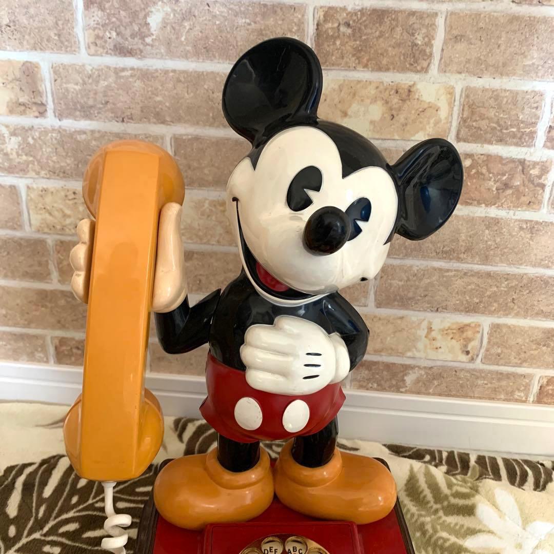 ミッキーマウス　ダイヤル式電話　たのメル便送付 ビンテージ アンティーク