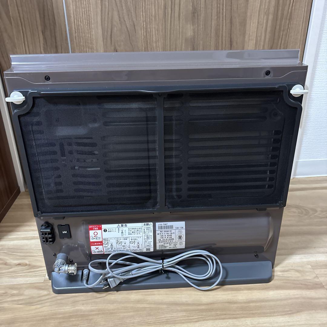 【美品】リンナイ ガスファンヒーター RC-S5801E 都市ガス用