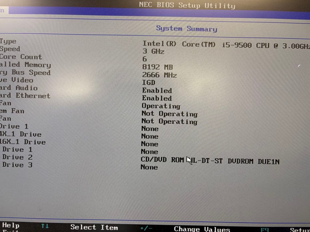 NEC Mate 第9世代i5 メモリ8GB ストレージ無し ジャンク　16