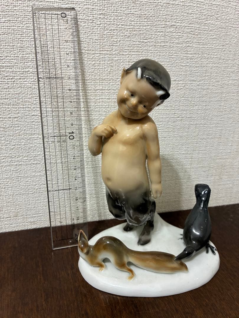 ビンテージ 40s デビル　悪魔　サティロス　牧神　妖精　置物　レトロ　内藤ルネ