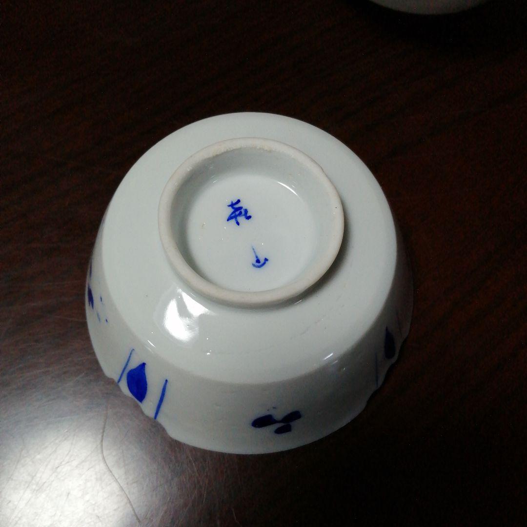 伊万里　染付向付　10客　11cm　明治〜昭和初期