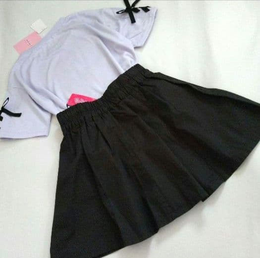 ぽぽ★新品 アルジ－ ピンクラテ★レ－スアップガ－リ－コ－デセット 150