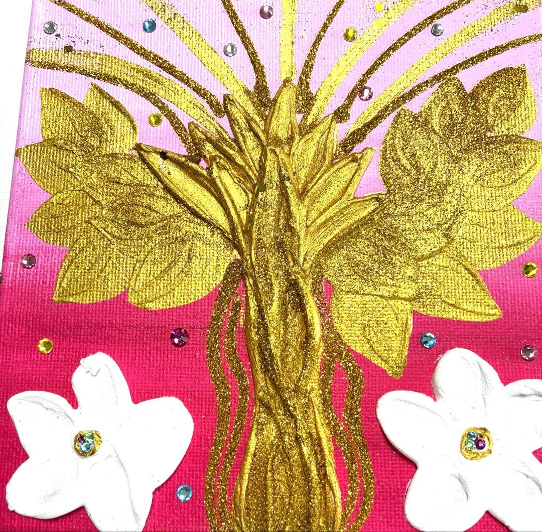 開運絵画　オリジナル　金の成る木　龍樹