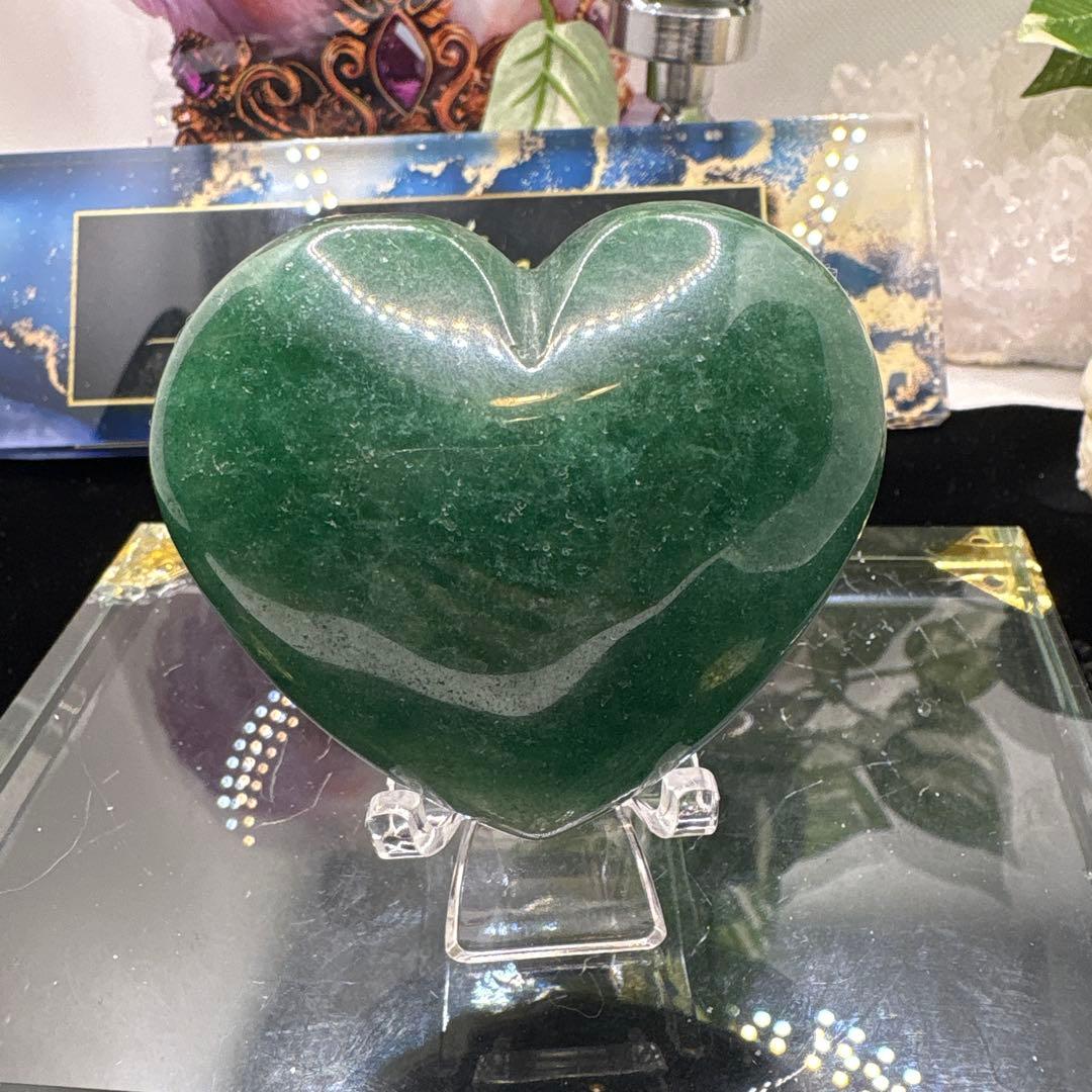 グリーンストロベリーぷっくりハートNo.1257