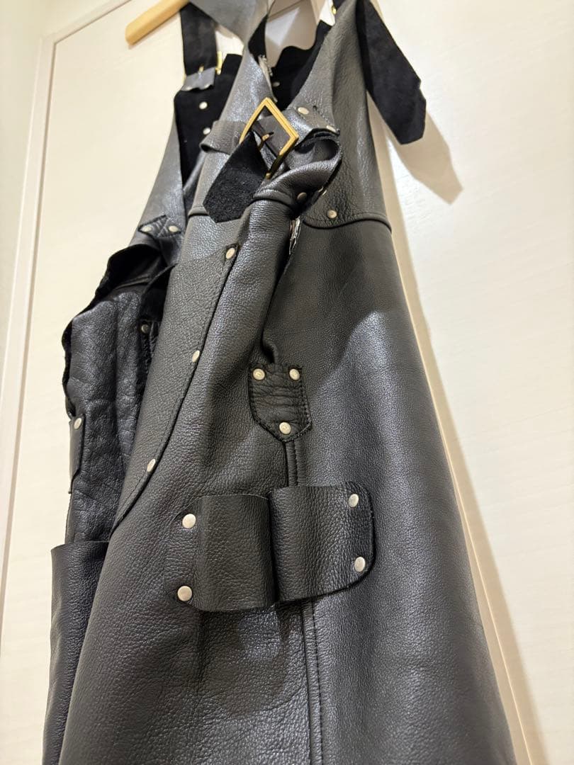 レザーオーバーオール　90s shopオリジナル