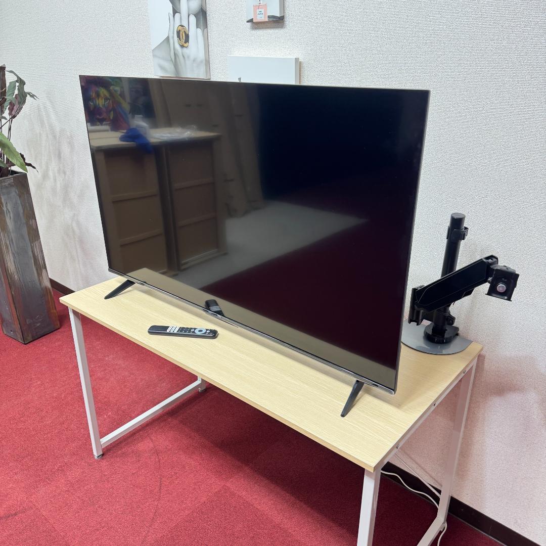 東京23区送料無料　美品TCLチューナーレステレビ　2024年製50型