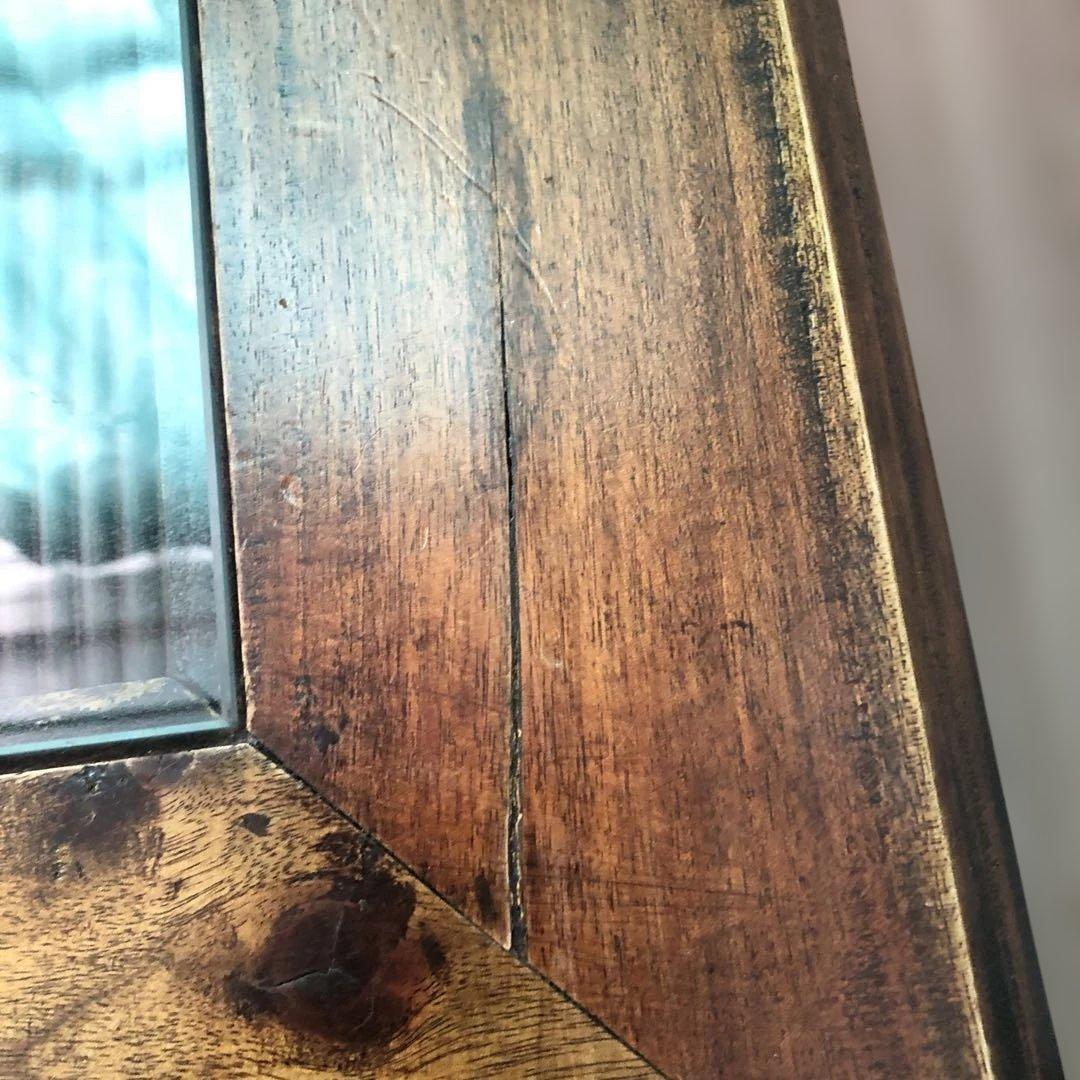 送料込　B-COMPANY バンブーガラステーブル　⭐︎直接お渡し歓迎