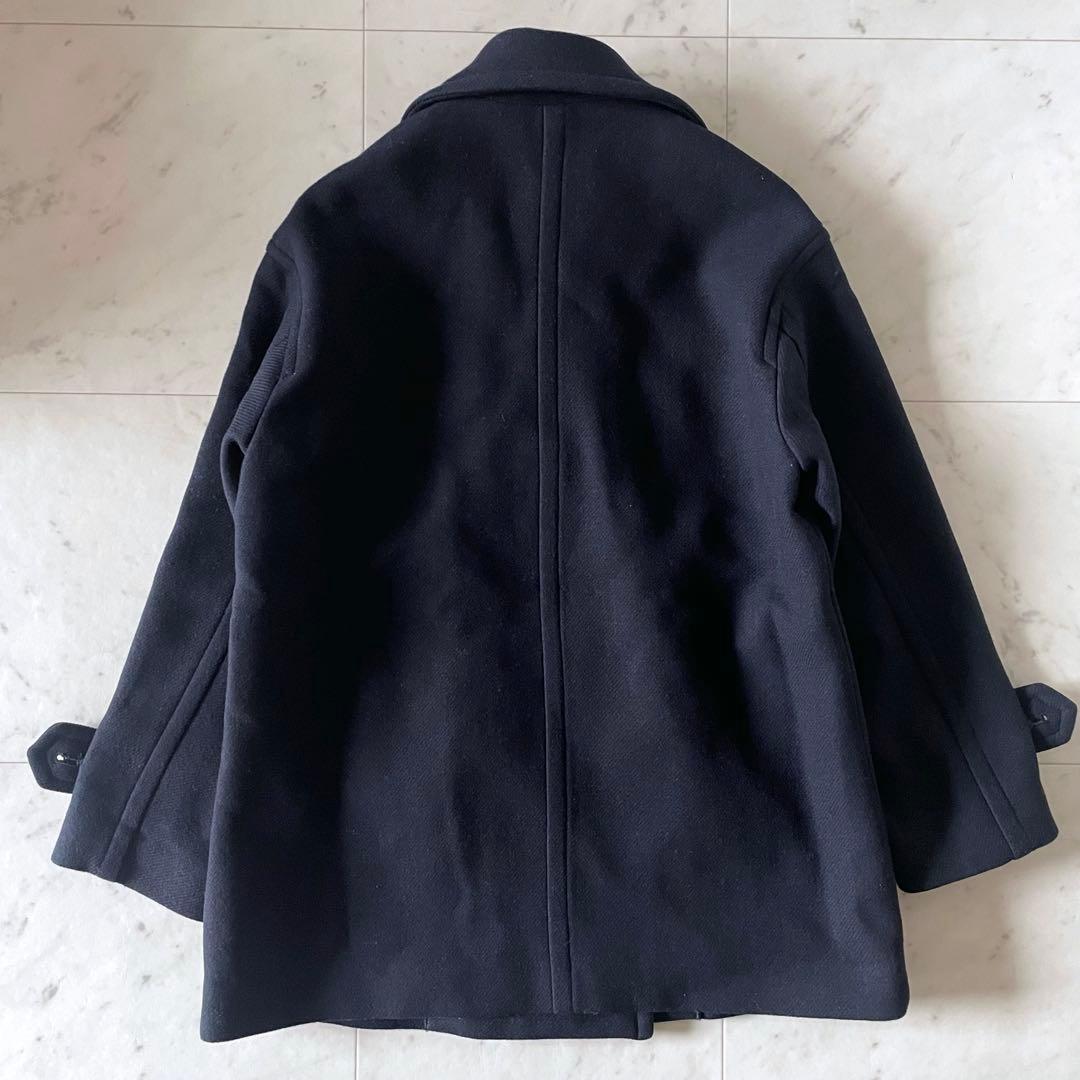 ジャーナルスタンダード MANTECOダブルクロスPコート ネイビー 金釦