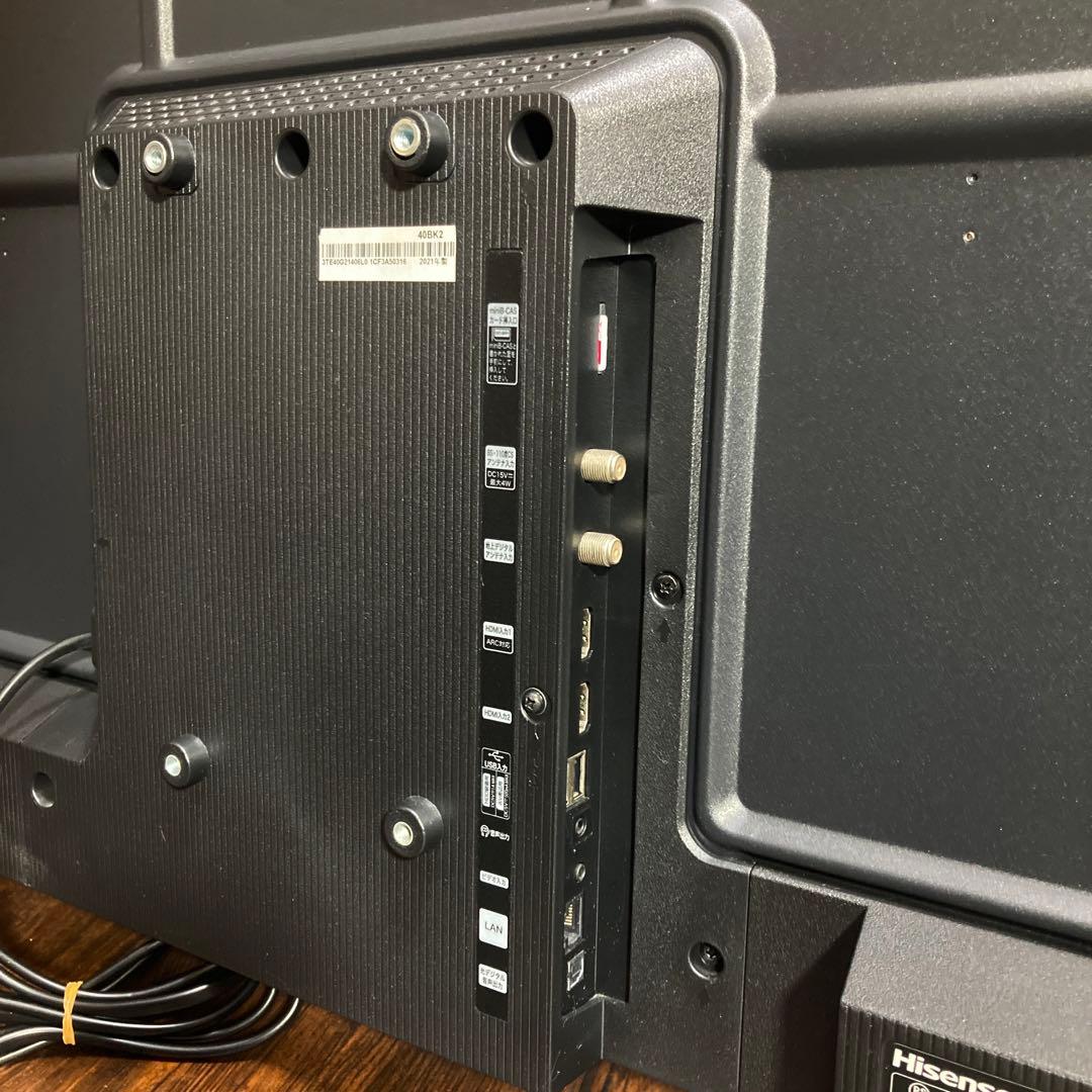 極美品 ハイセンス 40インチ テレビ 40BK2 2021年製