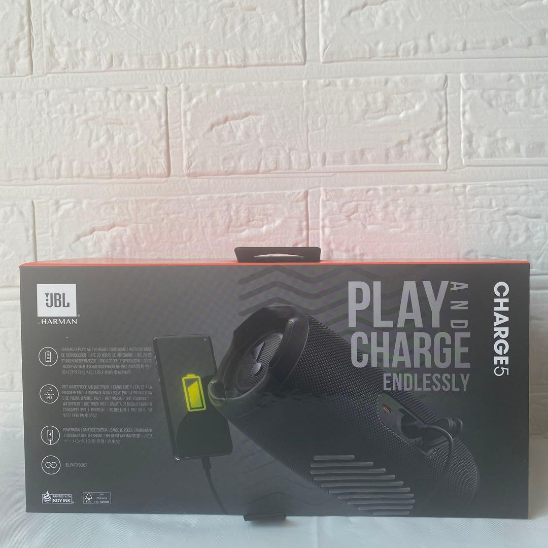 新品未開封 JBL CHARGE5 BLK チャージ5 ブラック 黒 スピーカー