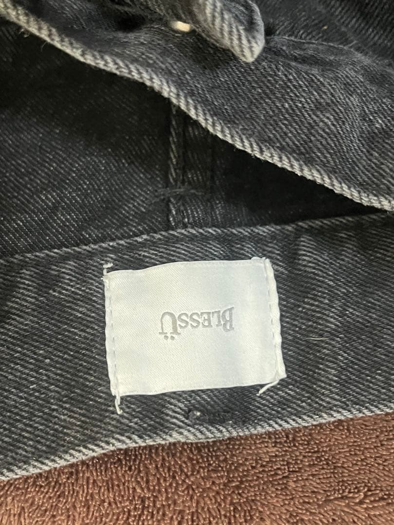 BlessU ブラックバギーデニムM 大人気商品レア