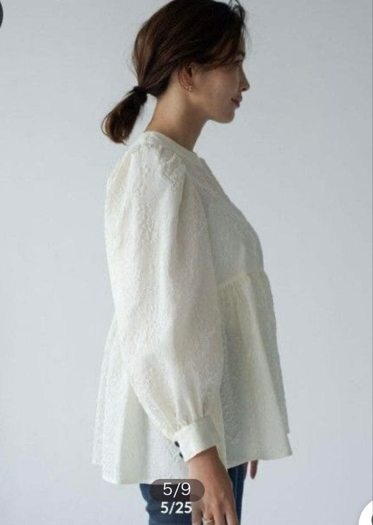 ohga furuit OHGA オーガ　フローラルブラウス パターンブラウス