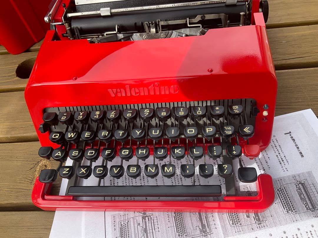 olivetti valentine 整備済　完動品　中古品　凄く綺麗