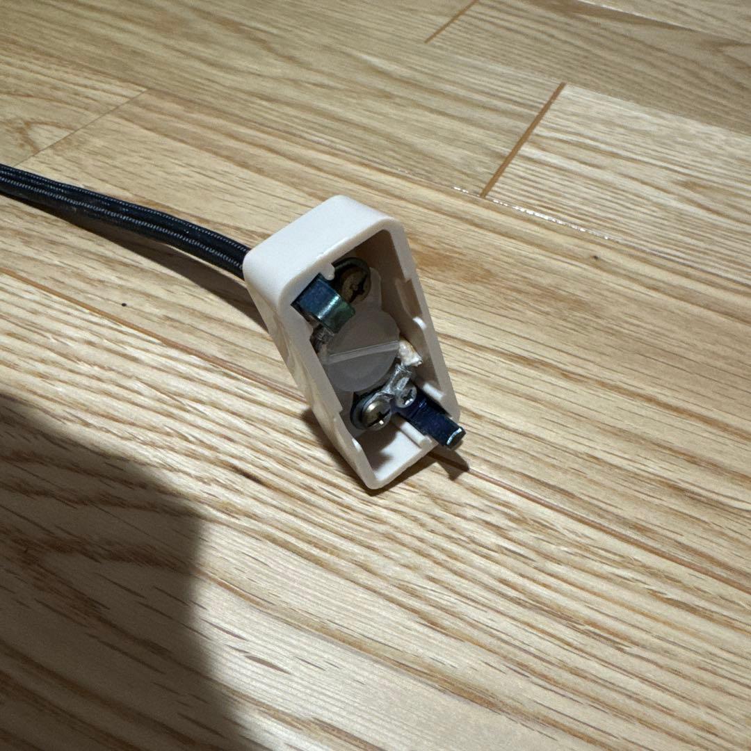 クリアボール LED ペンダントライト 黒コード　ガラスボール