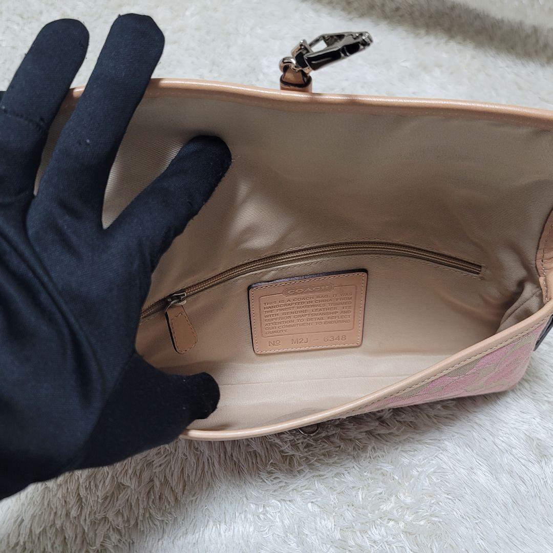 未使用✨コーチ シグネチャー クリップデミ ワンショルダー アクセサリーポーチ