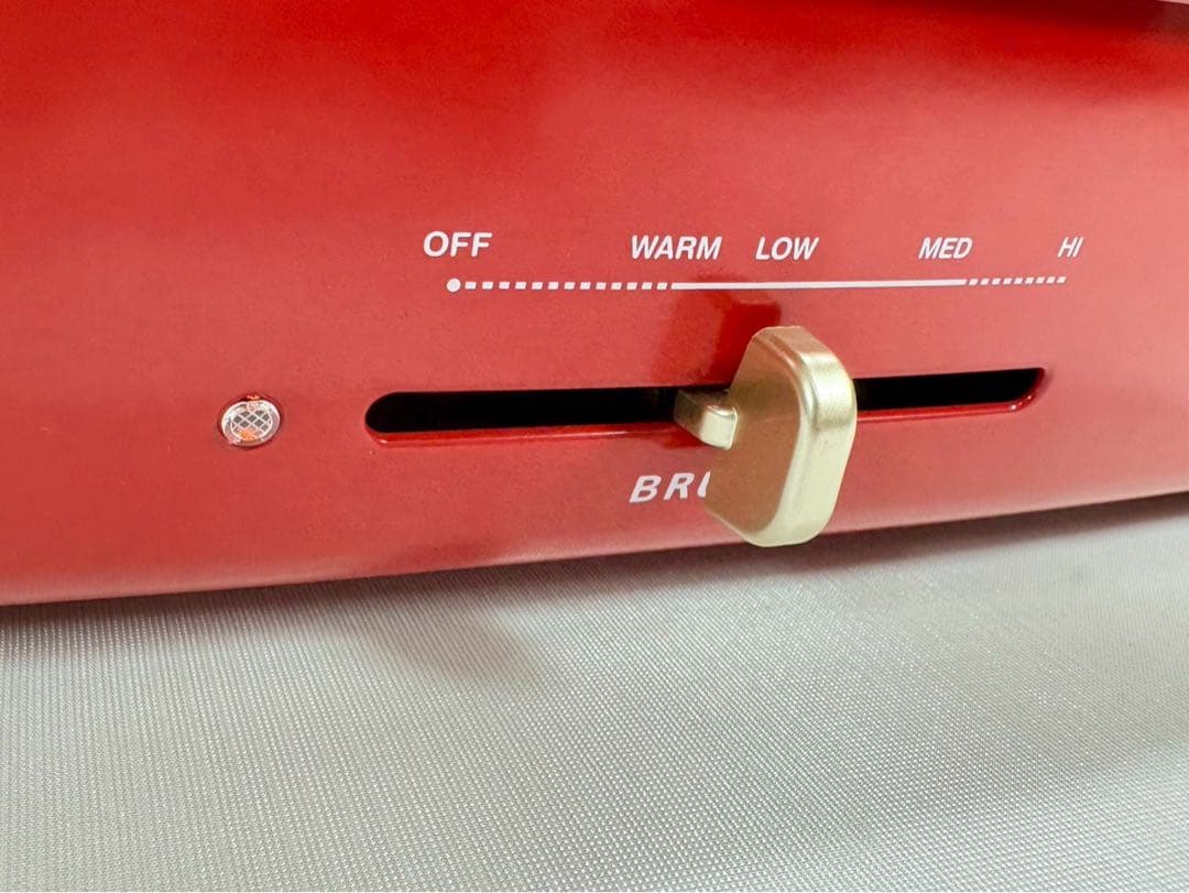 BRUNO ホットプレート グランデサイズ BOE026-RD 平面 たこ焼き