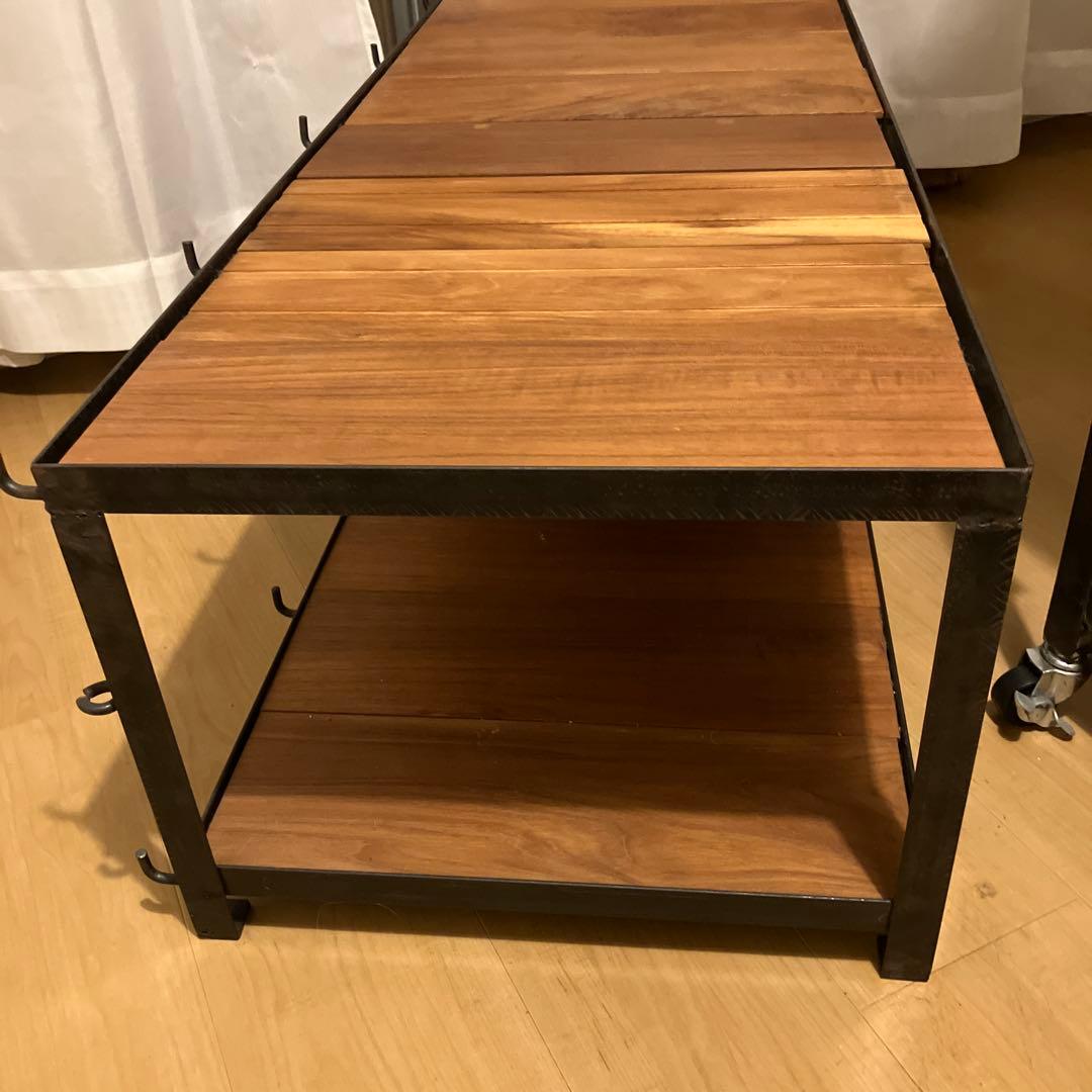 無相創 アイアンxウォルナット テレビ台/古道具クウネルシャビー棚ラック