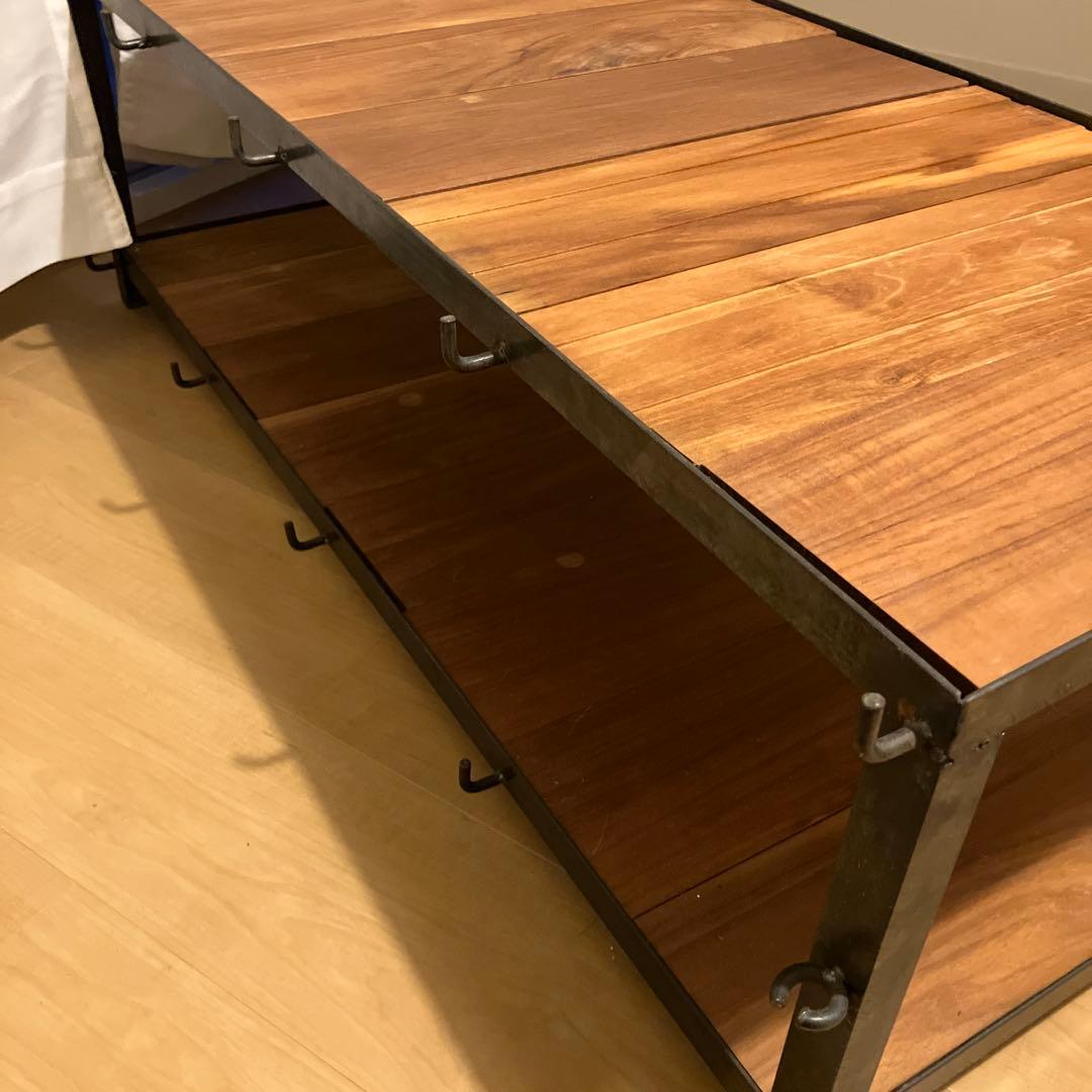 無相創 アイアンxウォルナット テレビ台/古道具クウネルシャビー棚ラック