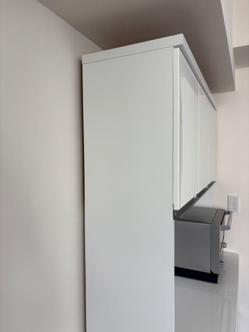 （美品)ニトリ キッチンカウンター W120 レジューム レンジボード ホワイト