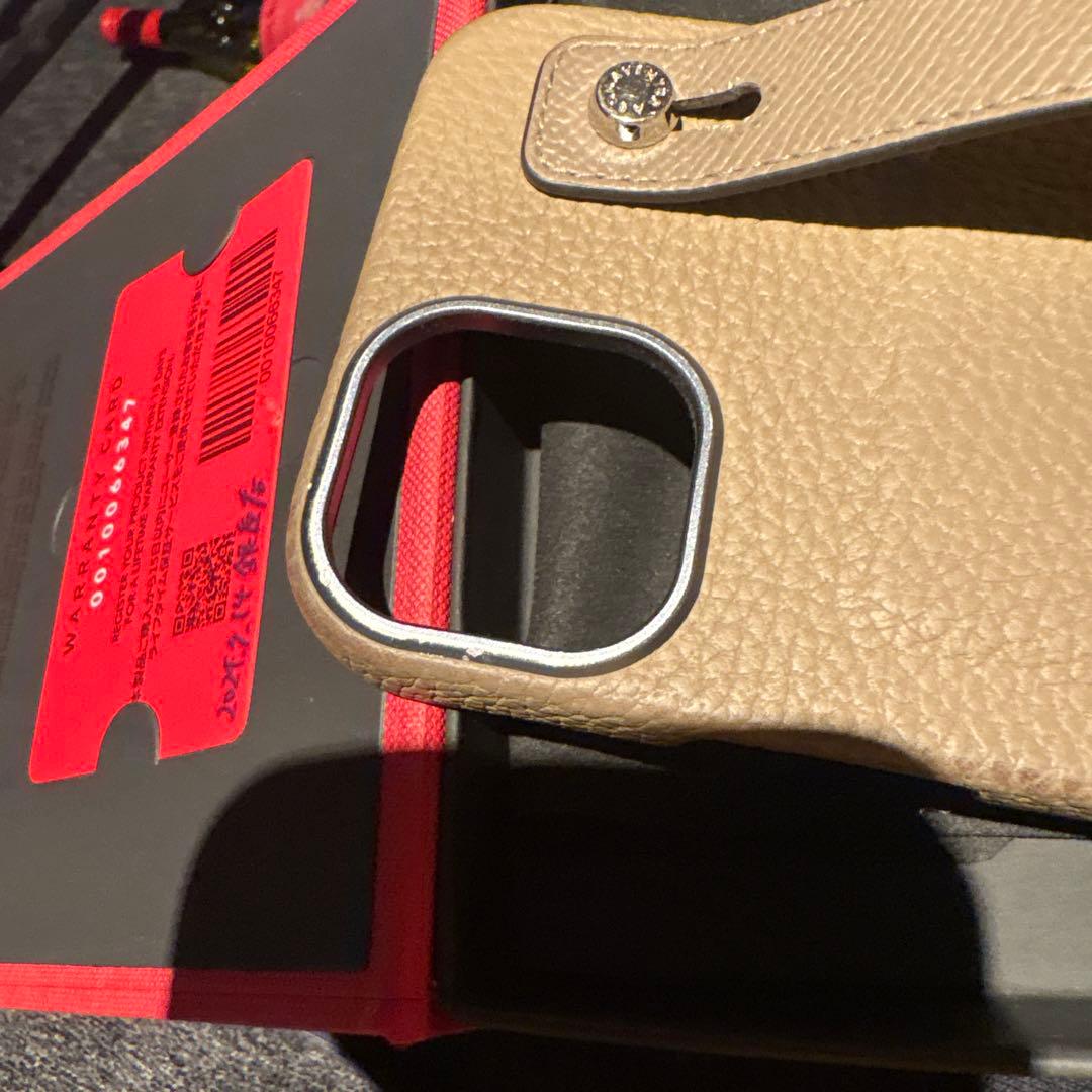 BONAVENTURA ベージュ レザー iPhone15plusケース