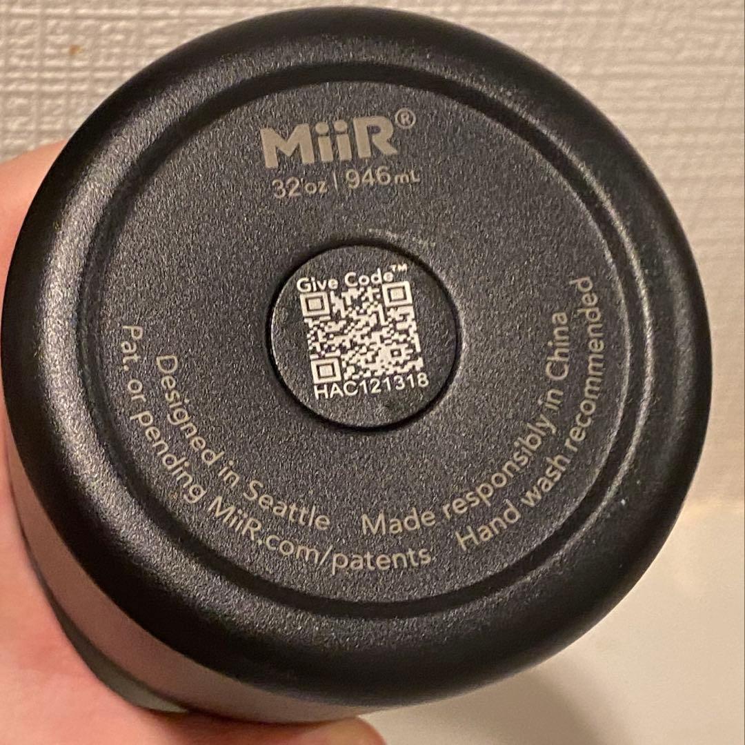 【新品/未使用】Miir EREWHON 32oz VI WM Bottle 黒