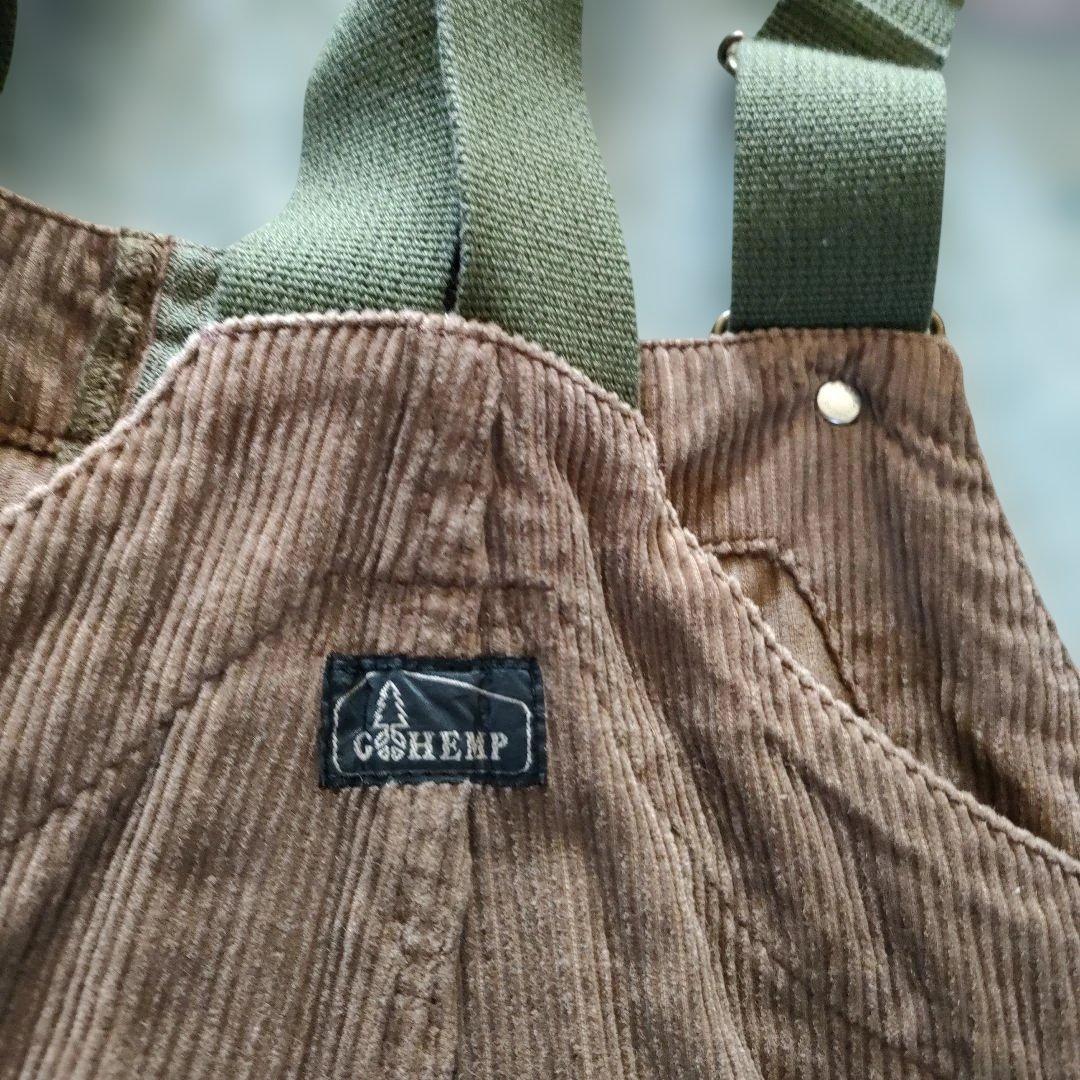 go hemp コーデュロイ オーバーオール