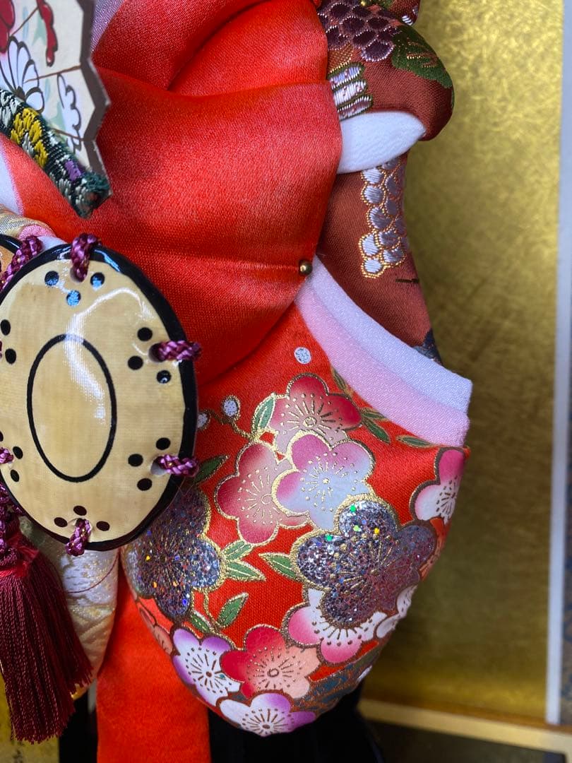 東京久月　羽子板オルゴール付ケース１３号・間口約３１×奥行約２４×高さ約５２㎝