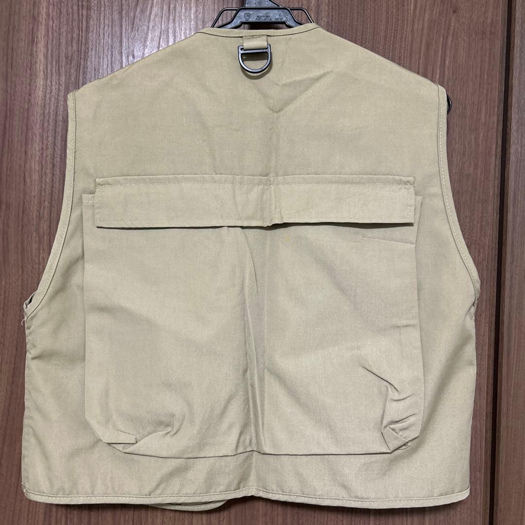 【ヴィンテージ】80s L.L.Bean ベージュ フィッシングドアベスト　古着