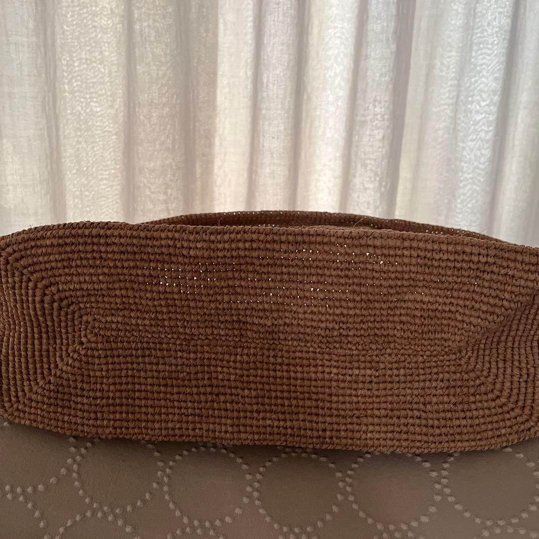 【美品】Plantation かごバッグ ベージュ ナチュラル