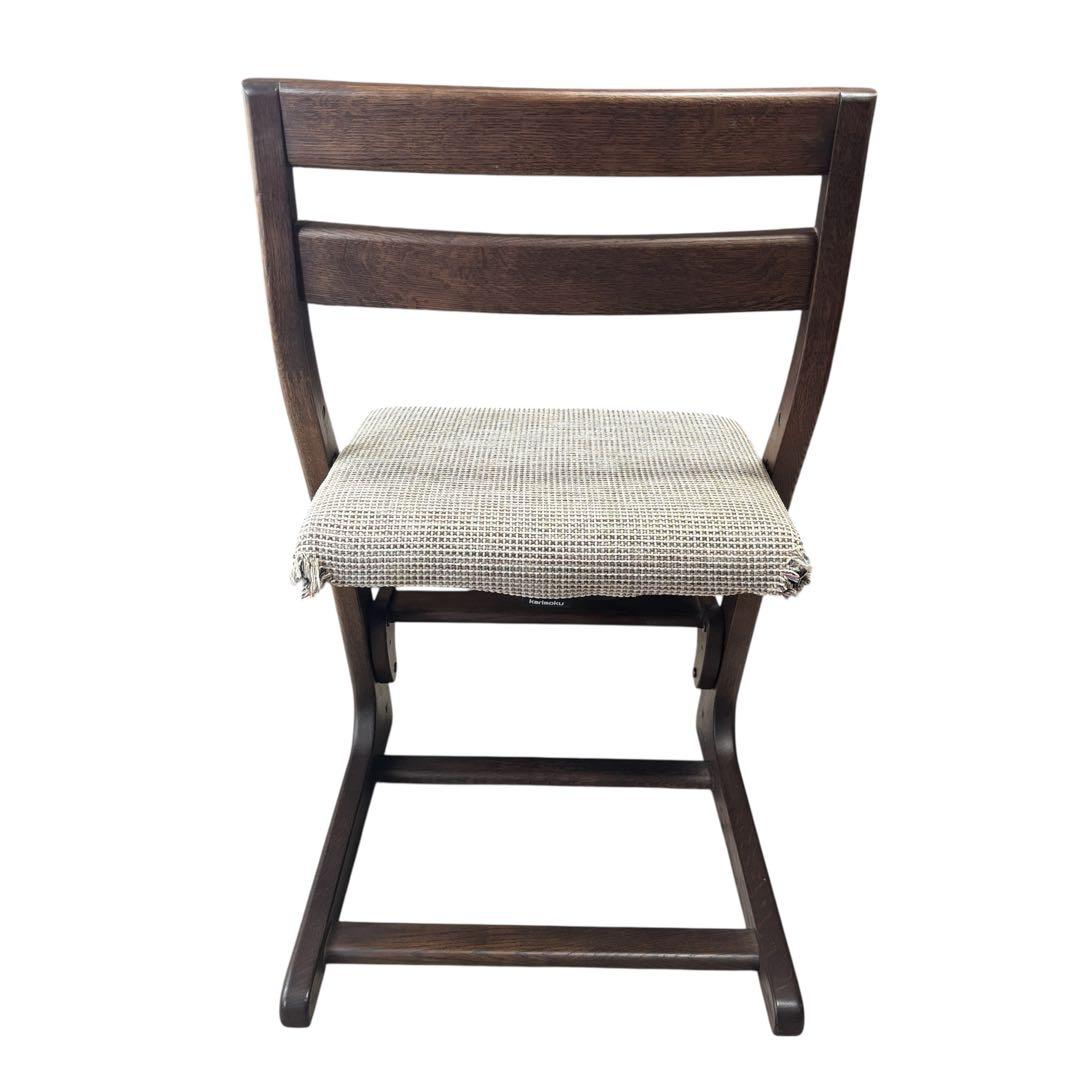 カリモク家具 デスクチェア CU1007 オーク材 学習椅子 高さ調節可