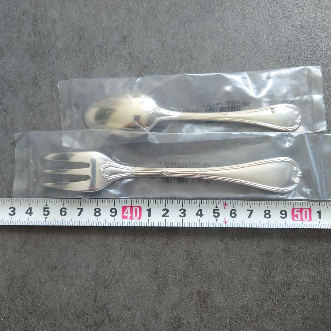 クリストフル リュバン ケーキフォーク コーヒースプーン 未開封 4点 紙箱入り