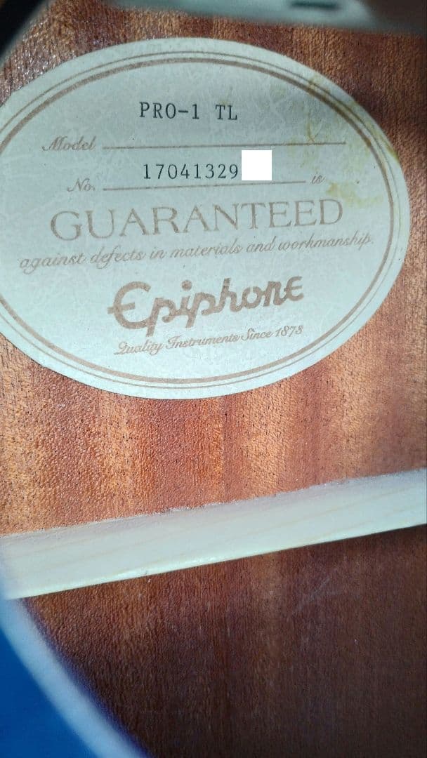 超美品 展示品 Epiphone Pro-1 TL ホールピックアップ付エレアコ