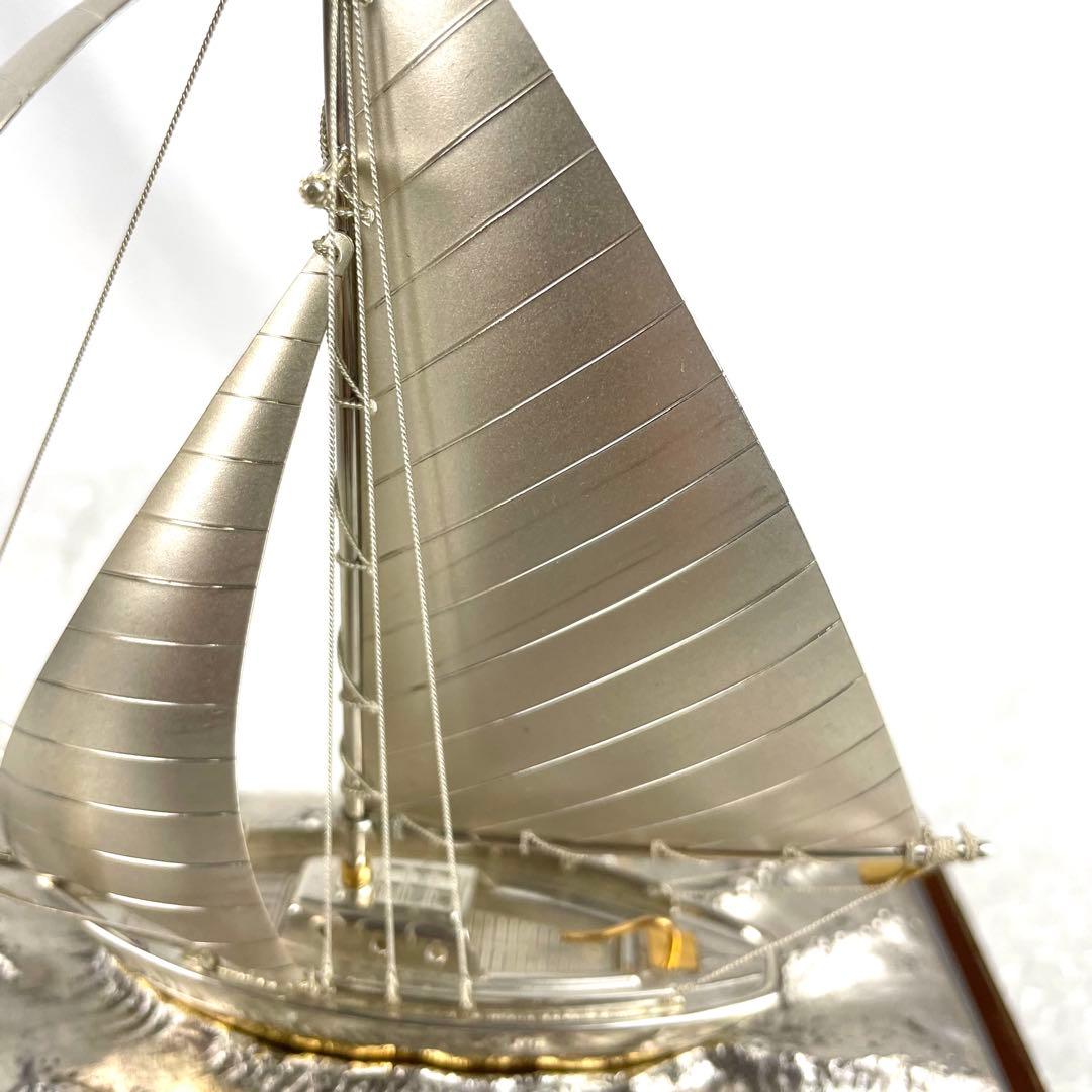 銀製 ヨット 帆船 航海船 シルバー SILVER 970 インテリア 置き物