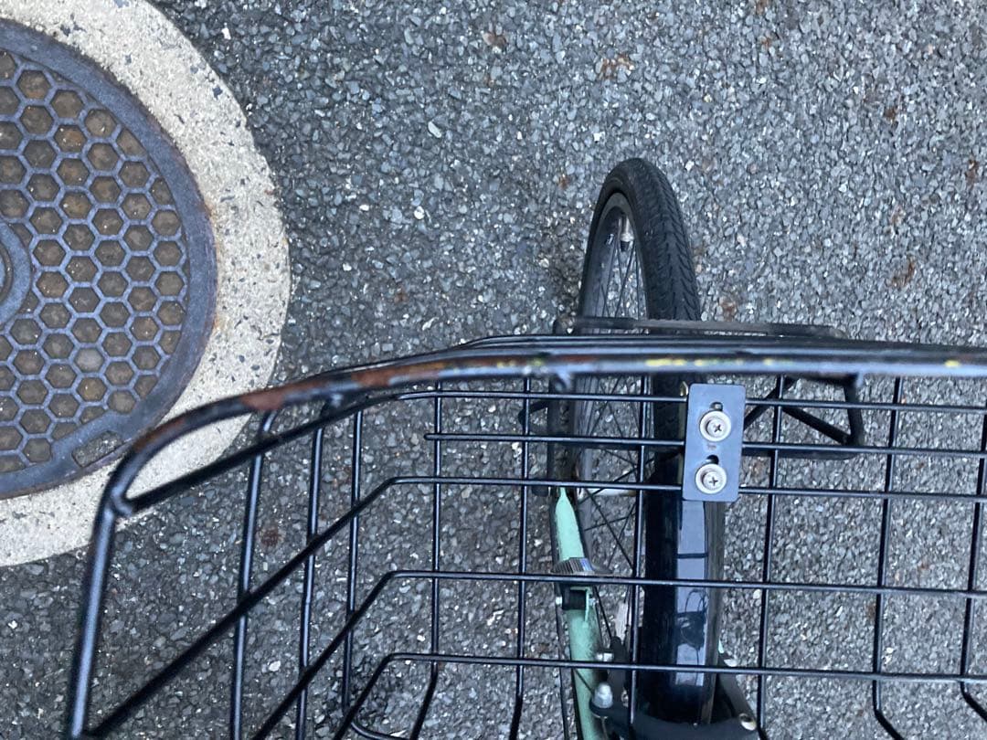 ブリヂストン24インチSCHLEIN 子供用自転車 ミントグリーン 前カゴ付き