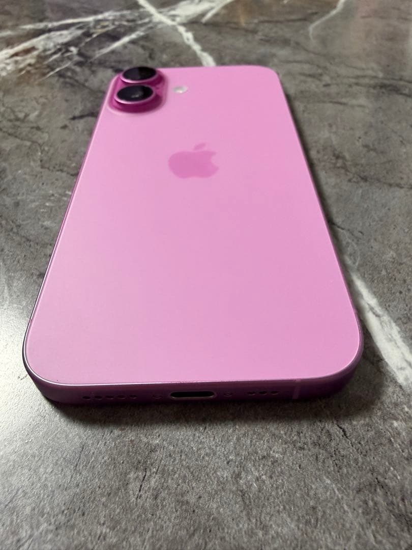 【中古】電池残量良　Apple iPhone 16 ピンク本体 128GB