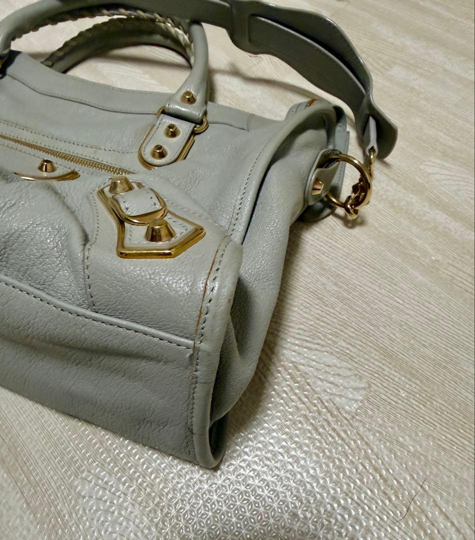 週末値下バレンシアガ クラシック メタリックエッジ シティ 2way グレージュ