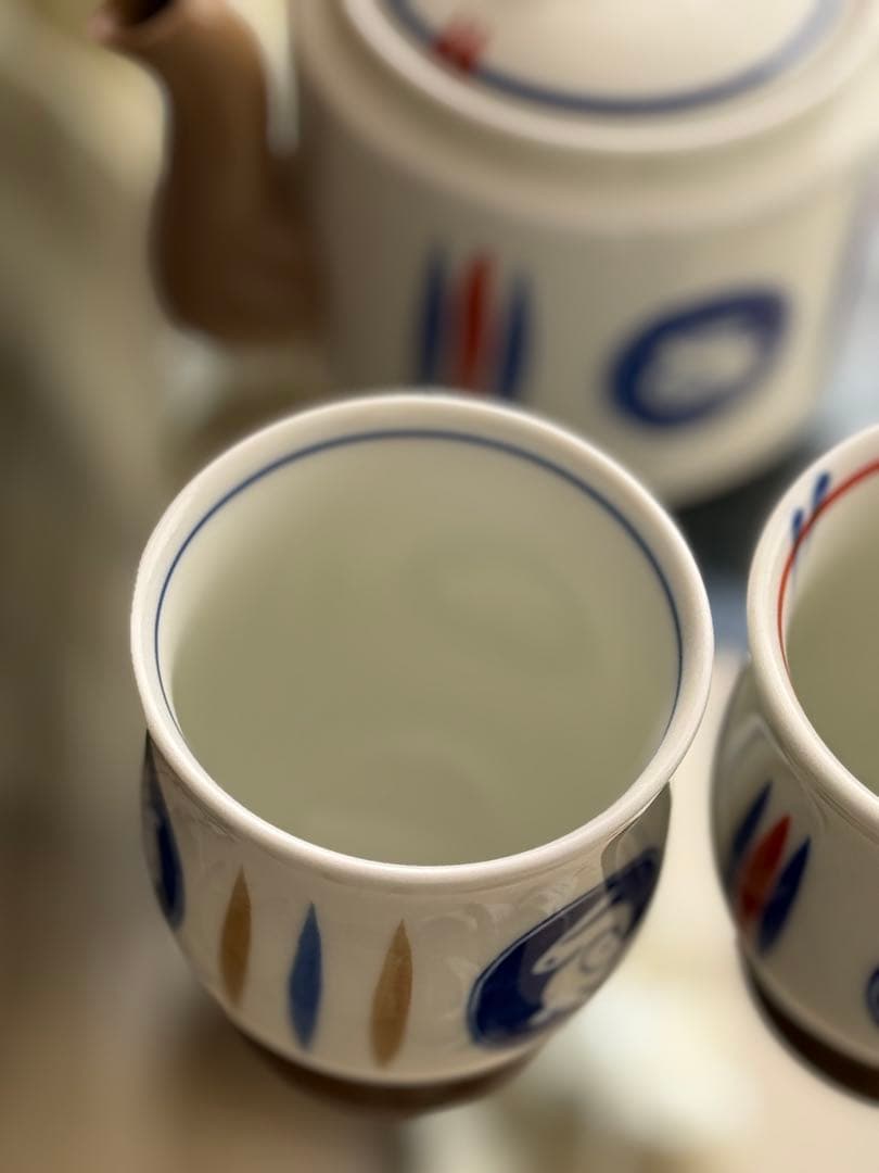 陶器製急須と湯呑みセット