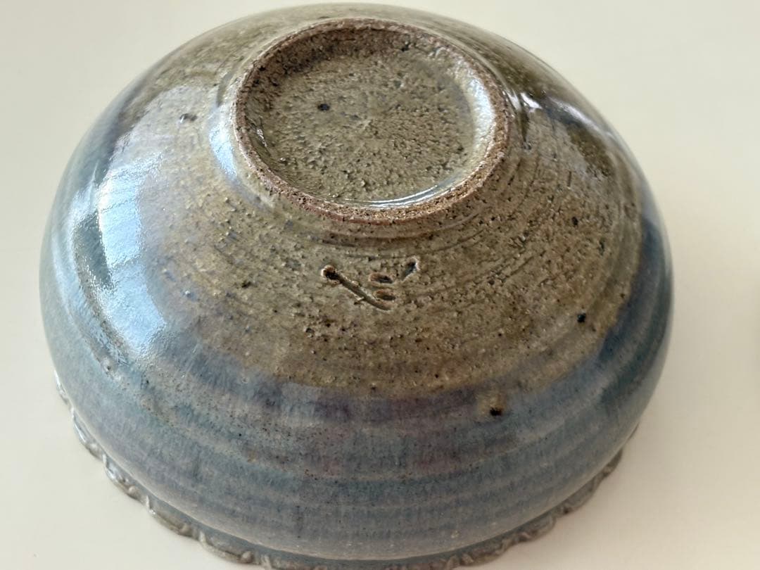 2個セット 余宮隆さん 窯灰釉 輪花ボウル