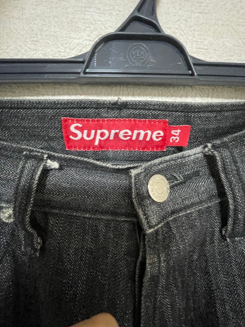 パンツ 34 Supreme black denim pants